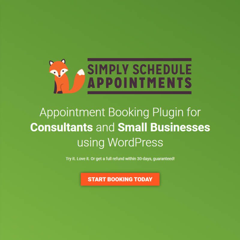 Simply Schedule Appointments WordPress Plugin