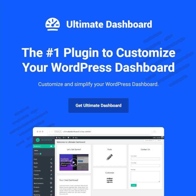 Ultimate Dashboard WordPress Plugin