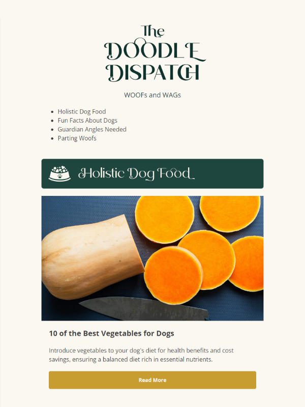 Big Rock Labradoodles - newsletter screenshot - Doodle Dispatch