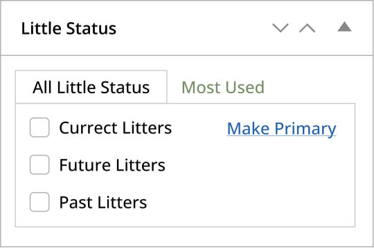 Litter Status Screenshot of Litter Status settings